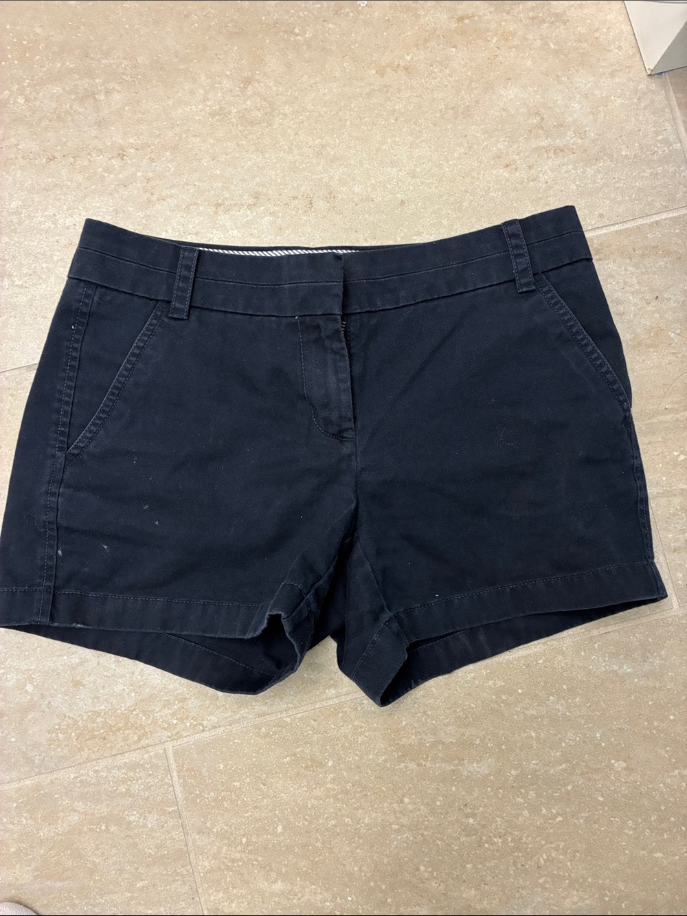 J. Crew Navy Cotton Chino Shorts